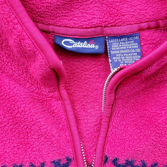 Fleece Snow Flakes pullover Sweater/Large (SOLD) - Picture 5 of 5